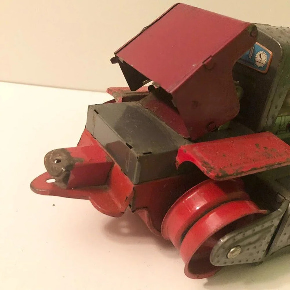 Vtg Nomura Japan Tin Battery 1200 Piston Action Tractor Incomplete Not Working - Picture 15 of 16